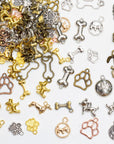 100 Gram Metal Charms for Jewelry Making, Silver & Gold, Bulk Pack for Bracelets, Necklaces, Crafts