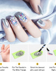 9 Pcs Diamond Painting Pen Rhinestone Picker Pencil Set Self Adhesive Nail Dotting Wax Pen with Pencil Sharpener Resin Point Drill Pens 5D Crystal Gem Pick up Tools DIY Nail Art Accessories