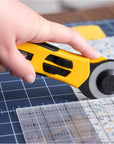 Rotary Cutter, 45Mm Quick-Change, RB45-1 Tungsten Steel Blade, Comfortable Rubber Grip, Ideal for Sewing, Quilting, Crafts, Replacement Blade:  RB45-1, Alloy Steel Blade, Made in Japan