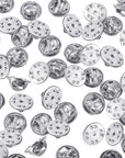 Brass Clutch Badge Insignia Clutches Pin Backs Replacement (Silver, 50 Pieces)