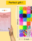 Rubber Band Bracelet Kit - 23 Colors Loom Bracelet Making Kit for Kids, Durable Loom Bands Kit for Beginners Girls Boys Birthday Parties Creativity Gift Art Craft Kit, Loom Bracelet Kit