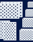 12 Pieces American Flag 50 Star Stencil Templates, 6 Sizes American Flag Templates, Ideal for DIY Crafts Design, Independence Day Project, American Flag Projects