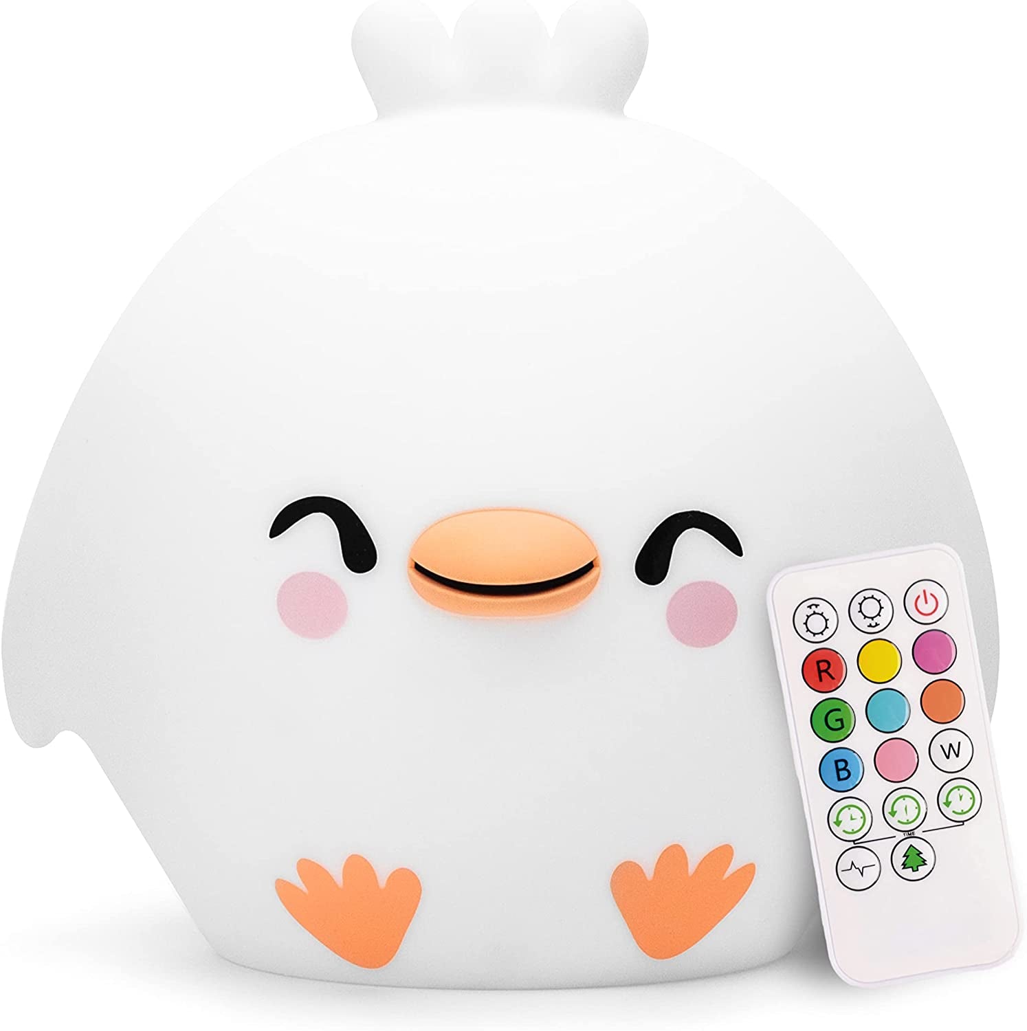 Owl, Kids Night Light, Silicone Nursery Light for Baby and Toddler, Squishy Night Light for Kids Room, Animal Night Lights for Girls and Boys, Kawaii Lamp, Cute Lamps for Bedroom