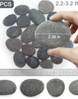 Rocks for Painting 20 Pcs 2.2-3.2” River Rocks for Paint Rock Natural Flat & Smooth Stones for Painting for Kids & Adult Craft Gift