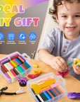 Polymer Clay, 50 Colors Modeling Clay for Kids, Non-Sticky Oven Bake Clay with Sculpting Tools and Accessories, DIY Starter Kits, Christmas Gift for Children and Artists