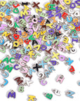 A-Z Metal Letter Charms for Jewelry Making, 200Pcs/104Pcs, Capital Alphabet Initial Charms