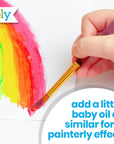 Twisty Stix, 12 Pack of Oil Pastel Crayons for Kids & Black Sketchbook, Twisting Oil Pastels for Kids Make Less Mess than Non Twistable Crayons or Paint Sticks, Great for Toddler Artists