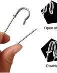 Pack of 30 Large Safety Pins, 2.76" Heavy Duty Blanket Pins Bulk Steel Spring Lock Pins Fasteners for Blankets Crafts Skirts Kilts Brooch Making
