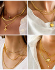 Gold Necklace Chains for Jewelry Making, 75.5 Feet 10 Rolls Jewelry Chains for DIY Necklace Bracelet Jewelry Making with Jump Rings/Lobster Clasps/Connectors