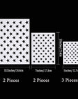 7 Pieces American Flag 50 Stars Stencil Template for Painting on Wood, Fabric, Paper, Airbrush, Walls Art, 2 Large, 2 Medium and 3 Small for Flag Day, Independence Day