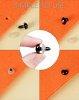 816 Pcs Safety Eyes for Crochet 6-30Mm Plastic Colorful Safety Eyes for Amigurumi with Washers Black Stuffed Animal Eyes for Craft Teddy Bear