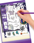 Disney Descendants 3 Fashion Design Tracing Light Table for Girls - 9-Piece Set with Sketchbook, Stickers, Tracing Pages, Light-Up Table - Creative Drawing Kit, Perfect Gift for Ages 8+