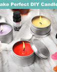 Complete Candle Making Kit,Candle Making Supplies,Diy Arts and Crafts Kits for Adults,Beginners,Kids Including Wax, Wicks, 6 Kinds of Scents,Dyes,Melting Pot,Candle Tins