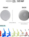 25 Sets of Fridge Magnet Button Parts 2.25 Inch (58Mm) - Button Maker Supplies for Button Maker Machine