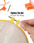 - Embroidery Hoops Set, 6 Pcs, 3.4 Inch to 10.2 Inch, Assorted Colors, Plastic Embroidery Hoop, Cross Stitch Hoops, Embroidery Rings, Cross Stitch Plastic, Sewing Rings Hoops.
