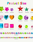 Gem Stickers, 1510Pcs Rhinestone Stickers for Crafts, Self Adhesive Jewel Stickers, Acrylic Bling Gems Jewels Stickers for Crafts, Stick on Gems for DIY, Crafts, Craft Supplies for Kids
