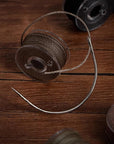 2 Sets 2'' / 2.5'' / 3 ''/ 3.5 '' Curved Leather Hand Sewing Needles C Type Needles for Carpet Leather Canvas Repairing Weaving Crafts