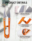 9 Pcs Sewing Scissors Thread Snips, 4.1 Inch Yarn Snips, High-Carbon Steel Thread Snippers, Sewing Snips Thread Cutter Scissors for Stitch, Knitting, Mini DIY Supplies, Crafts