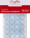 12Pcs Bobbins Fits Singer Sewing Machine - Class 15 Plastic Bobbins, 81348