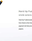 Fudenosuke Brush Pen - Hard - 10 Colors Set (WS-BH10C)