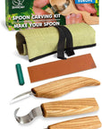 S13 Wood Carving Tools Set for Spoon Carving 3 Knives Wood Carving Kit for Beginners Hook Knife Wood Carving Right-Handed Spoon Carving Whittling Knives (S13 Right-Handed)