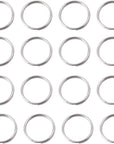 3/4 Inch Split Rings,Stainless Steel round Key Ring Dog ID Ring, Key Chain Rings for Craft,Car Keys Organization(40 Pcs)