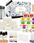 Complete Candle Making Kits for Adults Beginners,Diy Candle Making Supplies Include Soy Wax,Wax Melter,Scents,Dyes,Wicks,Wicks Sticker,Candle Tins & More-Full Candle Making Set - Arts & Crafts Kits