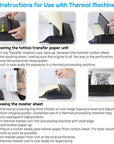 Tattoo Transfer Paper, 35 Sheets Stencil Transfer Paper for Tattooing, A4 Size