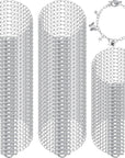 80 Pcs Chain Bracelets Link Bracelet Chains with OT Toggle Clasps Bulk Charm Bracelets for Women Alloy round Link Bracelet Connectors Minimalist Jewelry Bracelet Making Chain (Silver)