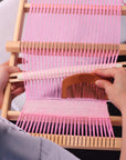 Weaving Loom Kit, 15.2" H X 9.85" W Wooden Tapestry Looms, Warp Frame Loom Heddle Bar for Weave Board Weaver Tapestry Kids Beginner