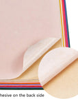 20PCS Mixed Color Velvet Adhesive Back Sheet 11.6" X 7.8" Jewelry Box Liner Fabric with Reclosable Plastic Box, Durable and Water Resistant for Chrismas Art and Craft Making