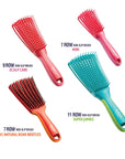 Red by Kiss Glide & Define Non-Slip Detangling Brush for Natural Hair Scalp Care Hair (Travel size) Heat Resistant Bristles Works Well with Blow Dryer