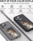 Snapframe E-Ink Phone Case, 2024 New Smart NFC Transmission Phone Case,Smart Photo Rear Projection DIY Phone Case,Personalize Your Phone Anytime Anywhere (Grey, for iPhone 14promax)