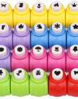 Craft Punches 20Pcs, Kids Hole Punch Shapes 20 Patterns, Craft Hole Punch Shapes, Shape Paper Punch Set for Crafts for Kids and Adults for DIY Scrapbooking Nail Art Craft Punchers Supplies