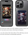 Smart Photo Rear Projection DIY Phone Case Customizable E-Ink Phone Case Instantly Display Photos On The Ink Screen Back Cover Personalize Your Phone Anytime Anywhere (Black, for iPhone14 Pro)
