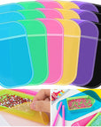 6 Pieces Anti-Slip Tools Sticky Mat for Diamond Art Painting, 5.6 X 3.3 Inch Non-Slip Universal Gel Pad for Diamond 5D Painting Accessories for Kids or Adults