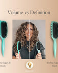 Bounce Curl Volume EdgeLift Brush, 5-in-1 Tool for Volumized, Defined Curls, Waves & Coils - Teal