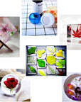 Resin Molds Silicone Kit 20Pcs,Epoxy Resin Molds Including Sphere,Cube,Pyramid,Square,Round, Used for Create Art,Diy,Ash Trays,Coasters,Candles.Bonus Decorative Sequins and the Complete Set Tools