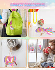 Toys for 4 5 6+ Year Old Girls, Unicorns Diamond Painting Kits for Kids Make Your Own GEM Keychains Arts and Crafts for Kids Age 4-12 Unicorns Birthday Gifts for 4-12 Year Old Girls Boys