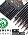 Drawing Sketching Pencils Set, 12 Pack Graphite Pencils(14B - 2H), Ideal for Drawing Art, Sketching, Shading, Artist Pencils for Beginners & Pro Artists