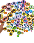 180PCS Assorted Mixed Size Dragon Eye Flatback Covered Glass Cabochons for Doll Making Craft Jewelry DIY 6Mm 8Mm 10Mm 12Mm 15Mm 18Mm 20Mm 25Mm 30Mm