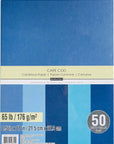 Cardstock Paper, 8 1/2" X 11" Cape Cod Blues - 50 Sheets