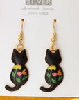32 Pieces Enamel Cat Charms for Jewelry Making and Crafting - Cute Kitty Charm for Bracelets Earrings Necklaces Pendants Keychains Crafts (32Pcs Cat-C)