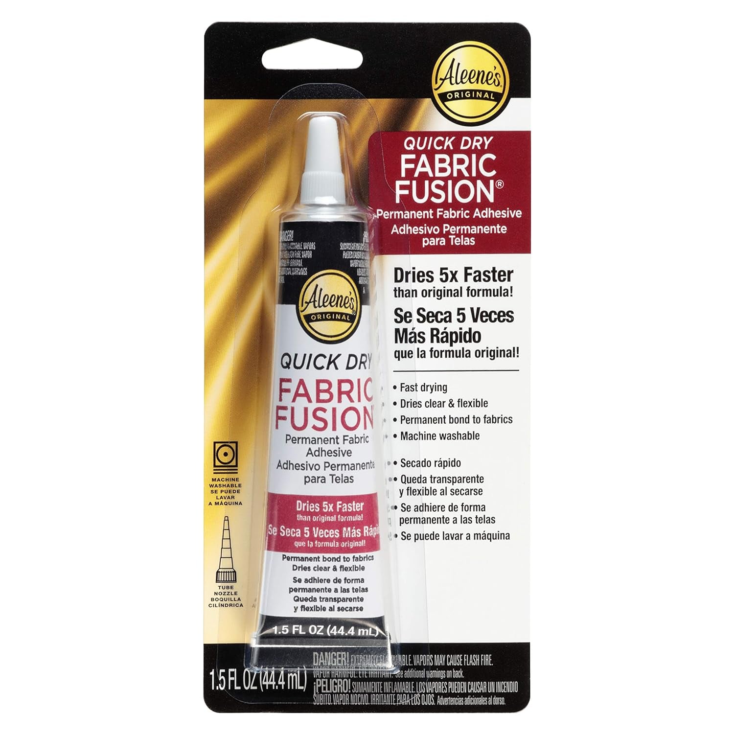 Quick Dry Fusion Fabric Adhesive, 1.5 Fl Oz, Clear