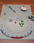 Sticky Bead Mat, 8.75 X 12 Inches, Grey Color, Anti-Slip Pad, Rinse and Reuse Technology, Accessories for Diamond Painting, Jewel, Beads