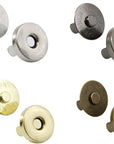 Magnetic Button Clasps Snaps Fastener Clasps for Sewing, Craft, Purses, Bags, Clothes, Leather 40 Sets(18Mm-4 Colors)