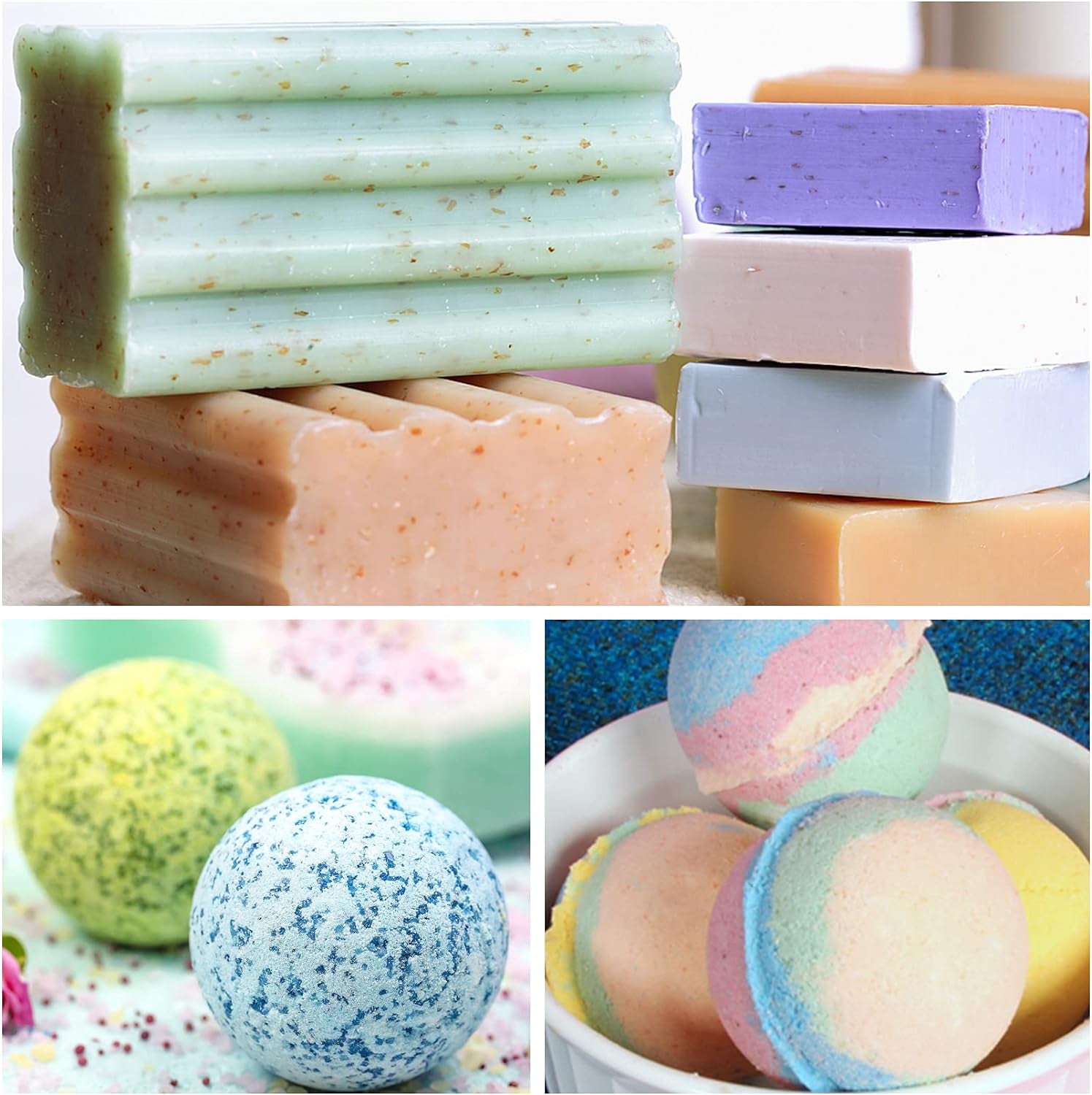 Mica Powder - 32 Pearlescent Epoxy Resin Color Pigments Set- Natural Cosmetic Grade Pigment for Soap Dye, Lip Gloss, Nail Polish, Makeup, Epoxy Resin, Candle Making, Bath Bombs, Slime, 5G/0.18Oz