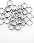 30Pcs Split Rings, 8Mm Stainless Steel Small Key Chain Mini Keychain Rings Split Open Jump Rings for Jewelry Making Metal Keyring Connectors Key Ring Attachment for Car Keys Craft Making
