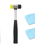 Jewelers Rubber Hammer Mallet with Wood Ring Mandrel Sizer Sizing Adjuster Ring Shaper Repair Tools Jewelry Making Kit