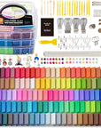 Oven-Bake Modeling Clay Kit - 50 Colors with 19 Tools, 10 Accessories - Non-Toxic, Non-Sticky - Ideal DIY Art Craft Gift for Kids & Adults